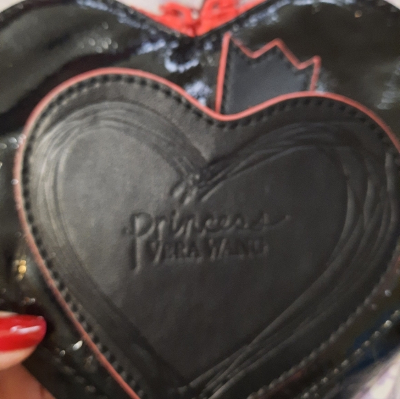 Vera Wang Princess Heart-Shaped Black and Pink Women's Bag - Picture 2 of 14